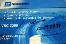12495645 (12497739) Vehicle Security System for GM Cars & Trucks VSC-3200