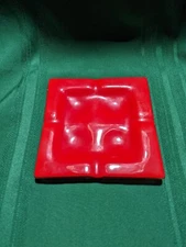 Vintage Red Ashtray
