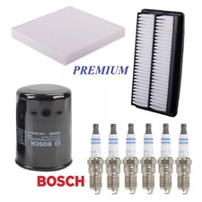 Tune Up Kit Air Cabin Oil Filters Spark Plugs For ACURA MDX V6 3.0L 2017-2020