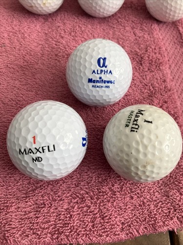 15 Used Maxfli 1,2,3,4 & Hogan 1 Golf Balls Tungsten Surlyn Dunlop Manitowoc - Picture 3 of 24