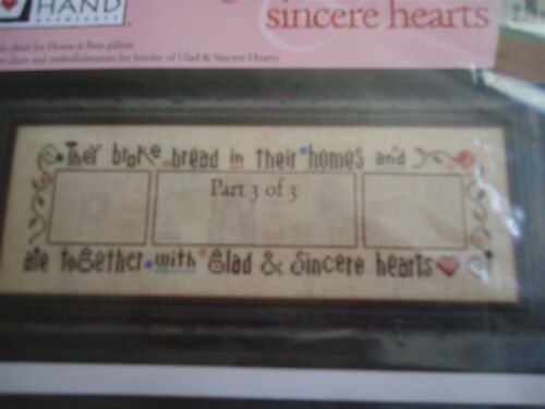 Heart in Hand Glad & Sincere Hearts Part 3 of 3 Cross Stitch Pattern/Charms - Picture 2 of 3