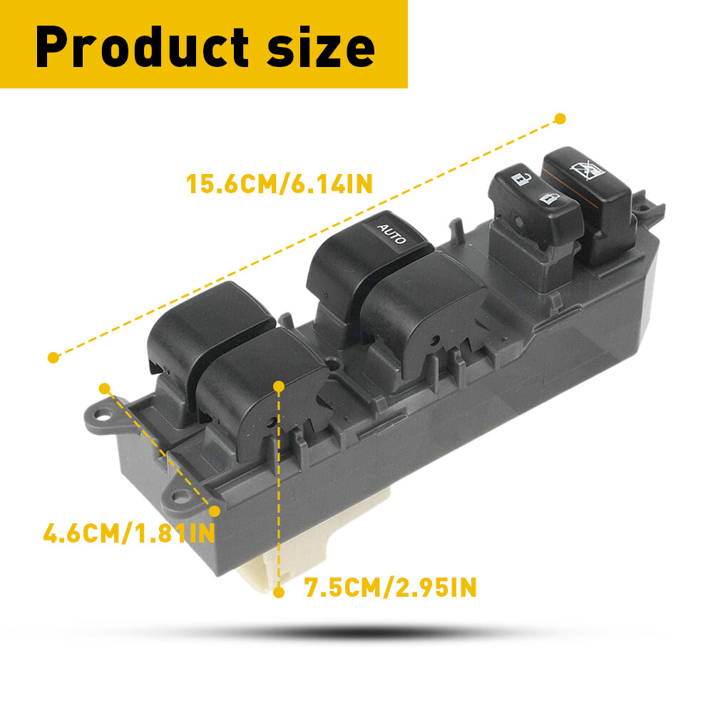 Master Power Window Door Switch – Fits 2007-2014 Toyota Corolla, Replaces 84820-02190