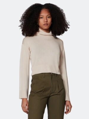 Most Of All Women s Lovisa Sweater Cropped Turtleneck XS Y2K Palomino