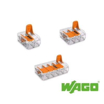 Wago 221 Series Reusable Electrical cable Connectors UK Stockist