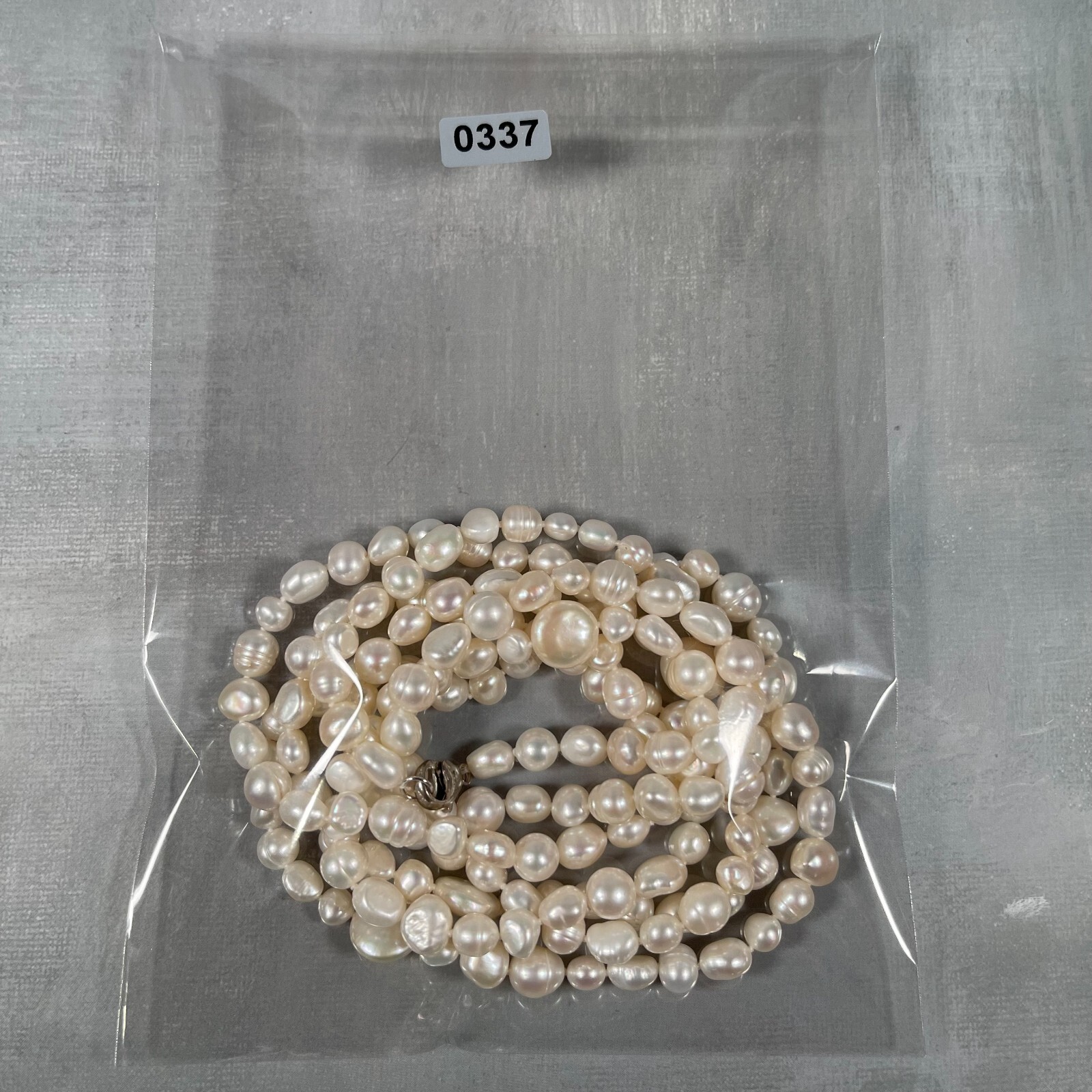 Versatile Elegant Womens Extra Long Necklace White - image 6