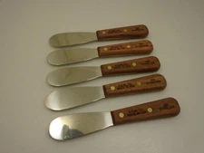 Dexter USA Set (5) Sandwich Spreader Stiff Stainless Wood Handles FactorySecond