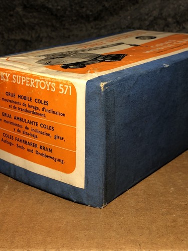 SOLO SCATOLA TOP | Dinky Supertoys #571 Coles Gru mobile solo scatola superiore - Foto 11 di 11