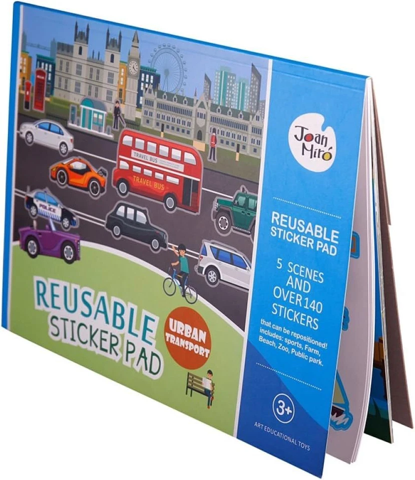 Libro de pegatinas reutilizables 5 escenas y más de 120 pegatinas regalo Navidad, año nuevo Foto 2 de 4