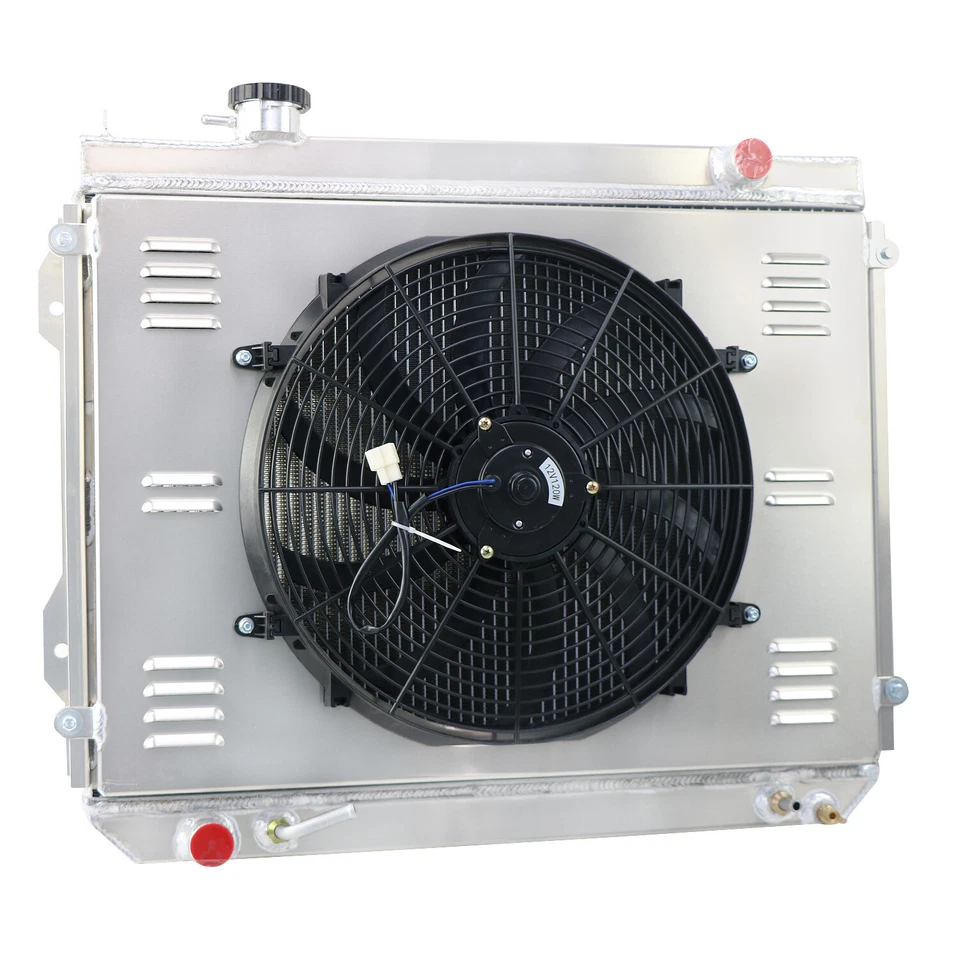 4-Row Radiator Shroud+Fan Relay Fit 1995-2004 Toyota Tacoma 2.4L 2.7L L4 3.4L V6 - Image 3 of 4