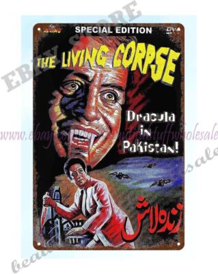 country kitchen decor The Living Corpse horror movie poster metal tin sign