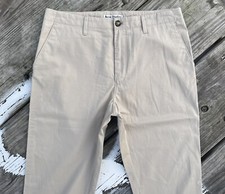 ACNE Studios Trousers 32x30 Ayan Satin Chino Pants NWOT Beige Dress Casual