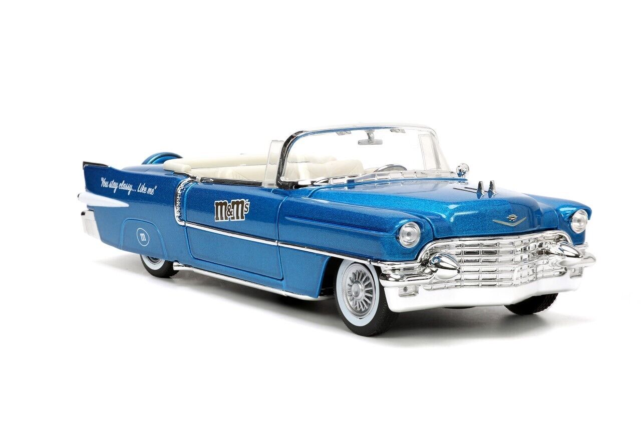 Jada 1:24 1956 Cadillac Eldorado w/ Blue M&M Figure 33726 ...