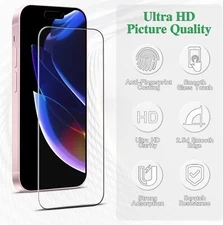 For iPhone 16 Pro Max /16 Pro/16Plus/16 E Clear Tempered Glass Screen Protector 