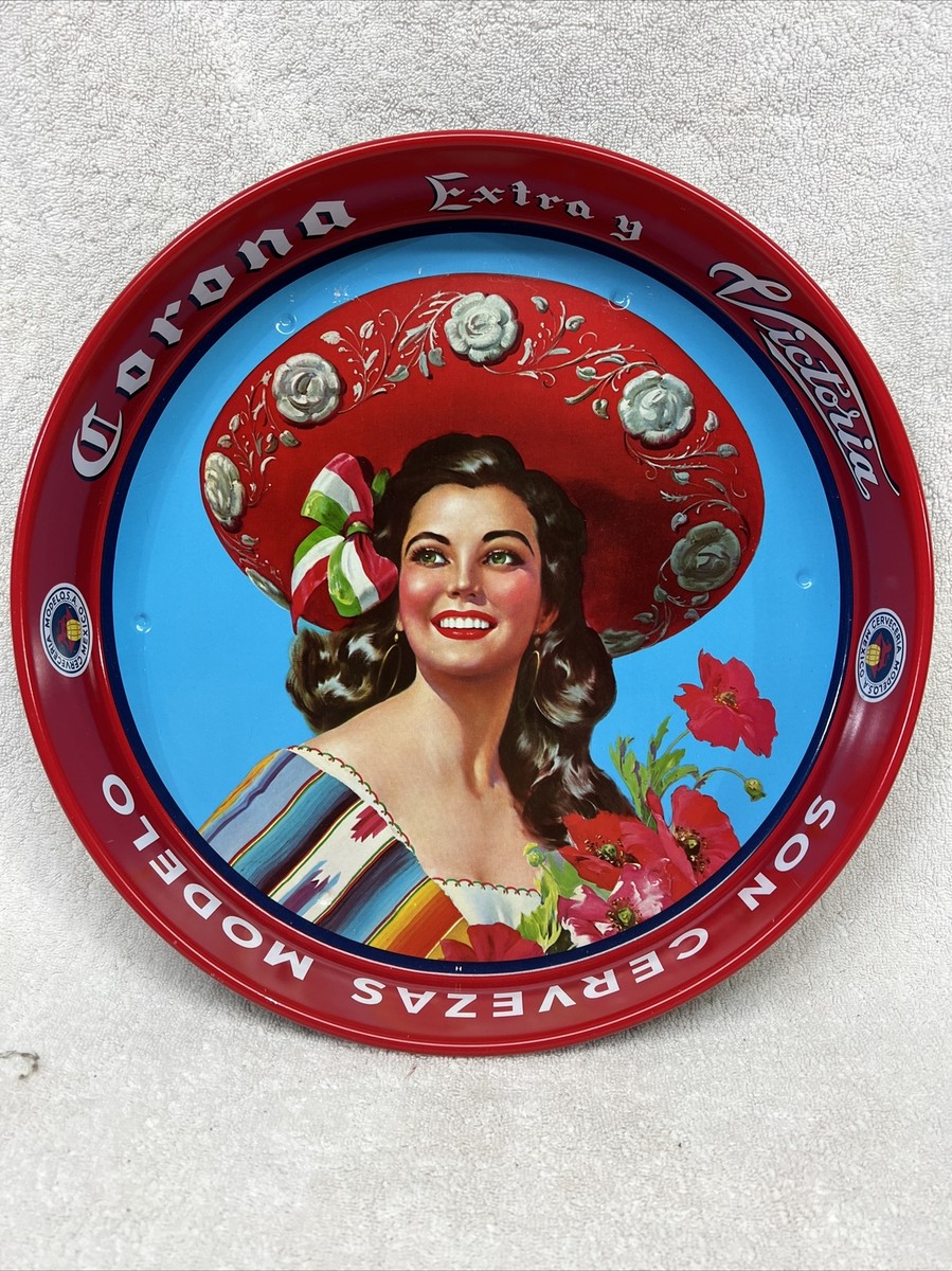 ☆レトロポップ☆Corona Extra Victoriaメタルビールトレイ