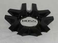 USED BOSS MOTORSPORTS 327 BLACK 3206 WHEEL RIM CENTER CAP 