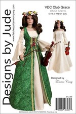 Celtic Charm Doll Clothes Sewing Pattern for 16.5" RTB101 Body Dolls Tonner