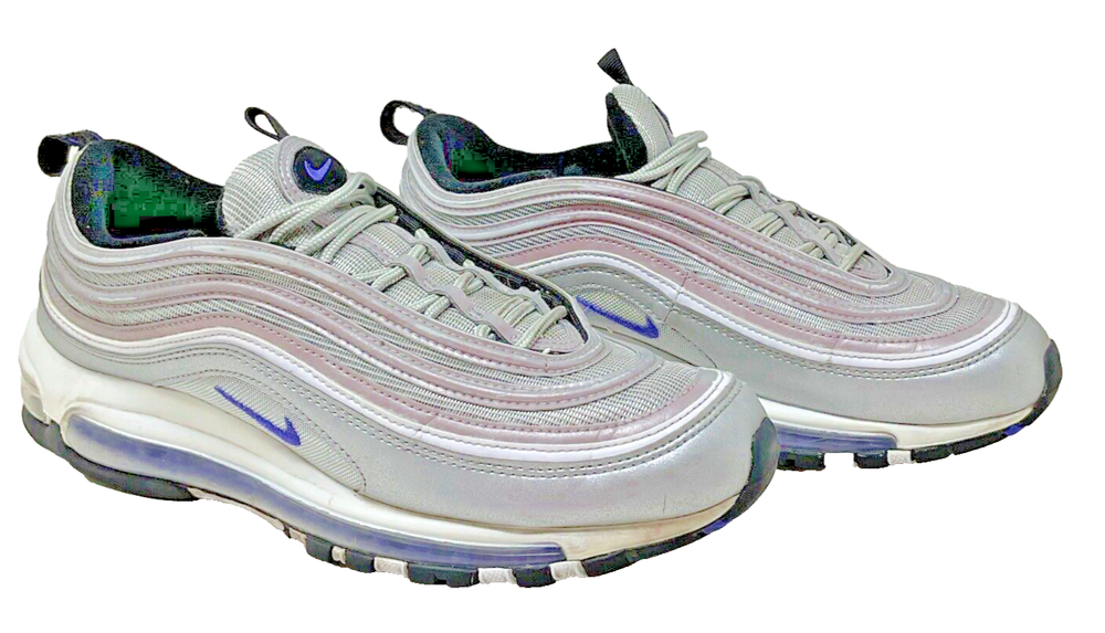 Nike Air Max 97 Metallic Silver Running Shoes Men Size 9.5 DJ0717-001