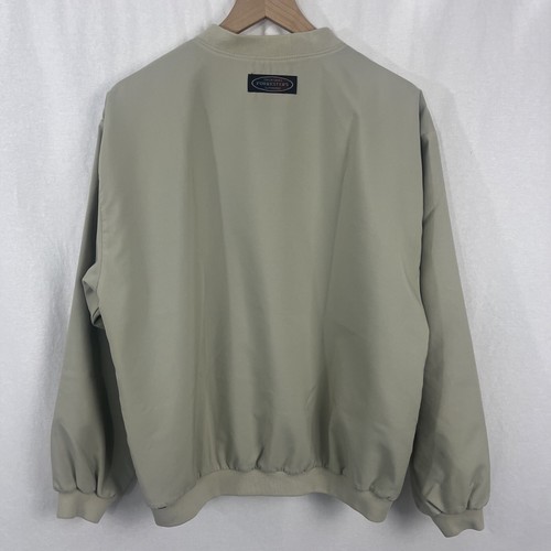 Forrester's Outerwear Womens M Tan Pullover Windbreaker V-neck Jacket Golf - Picture 4 of 10