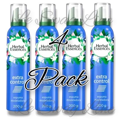 4 Pck Herbal Essences extra control modeling foam 200 ml