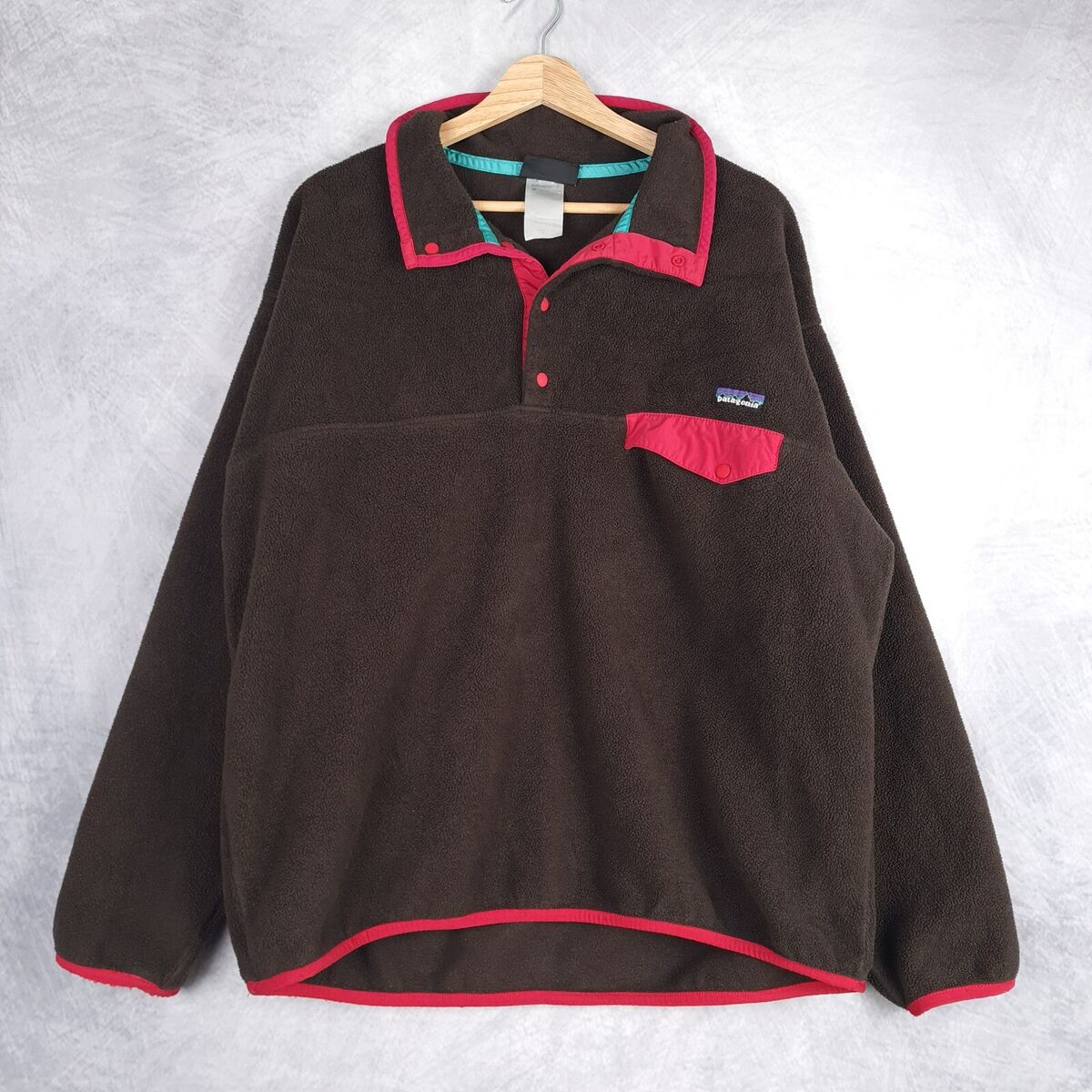 Vintage Patagonia Synchilla Snap T Fleece Mens Large Brown Vintage Patagonia Synchilla Snap T Fleece Mens Large Brown