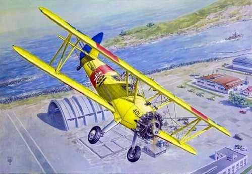 Roden 633 - 1/32 Boeing/Stearman PT-13 Kaydet Maßstab Kunststoff Modellflugzeug - Bild 7 von 12