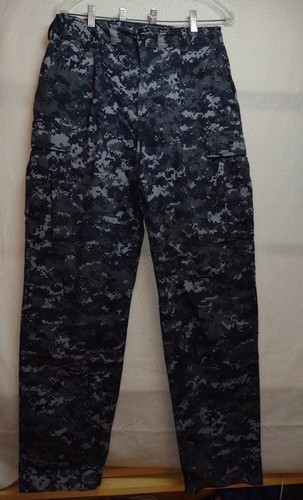 Navy blue digital camouflage pants Size 