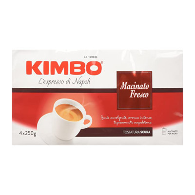 Kimbo Fresh Ground Coffee 4X250G - 5 Pieces Offer