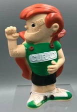 1975 CURAD Band-Aid TAPED CRUSADER Vinyl COIN BANK Vintage Advertising Premium