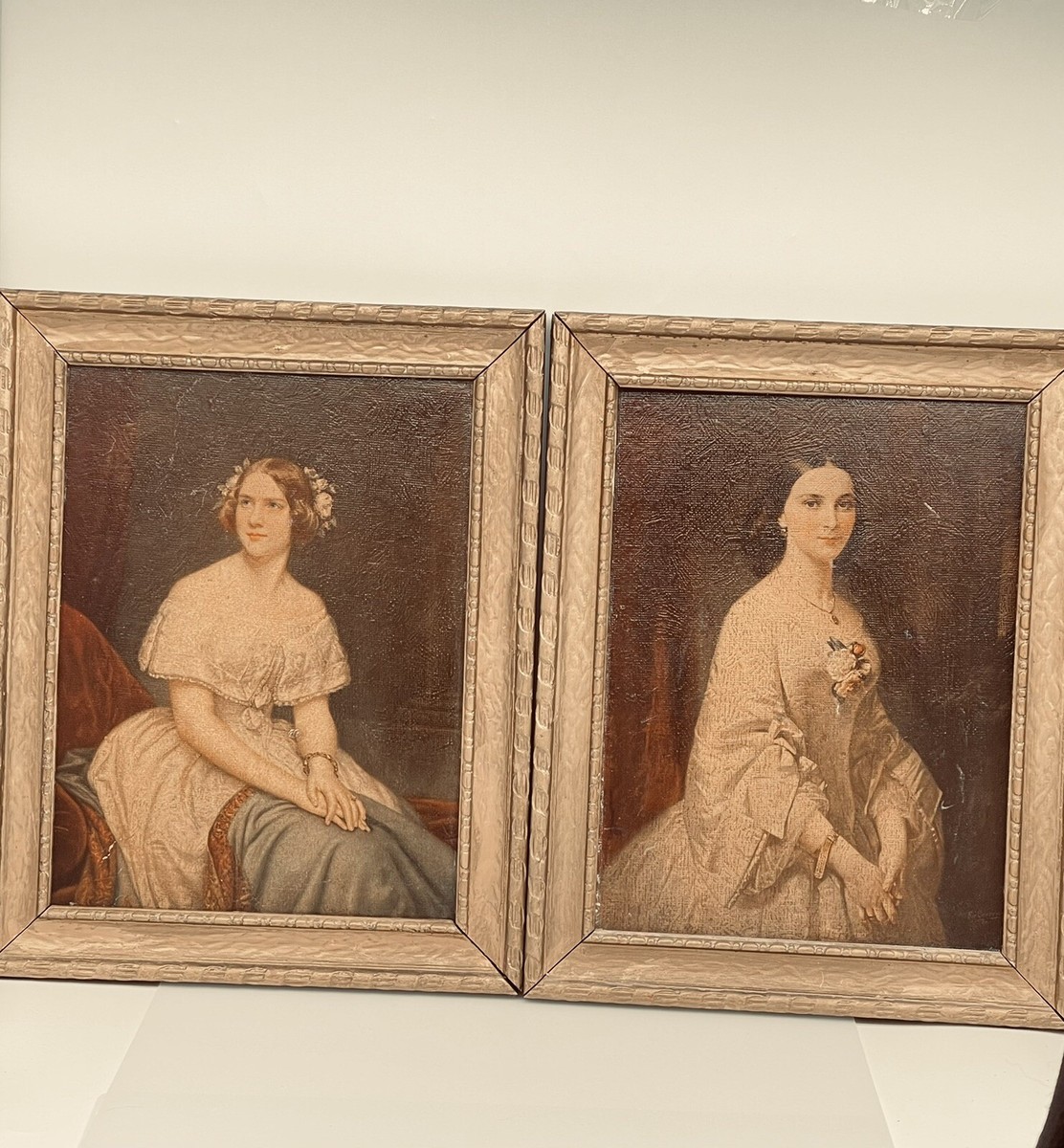 Southern Belles Jenny Lind Gold Gilt Framed Vintage Pictures