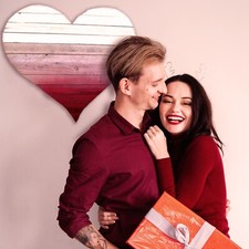 24'' Valentine's Day Heart Hanging Decoration Wedding Valentine's Day Foldable