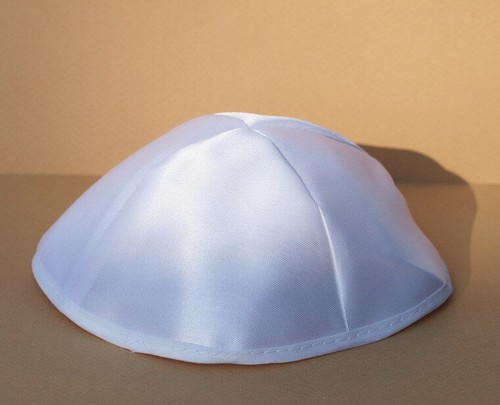 Kippa crochetée MARRON yarmoulke ethnique juive d'Israël couvre-chef traditionel