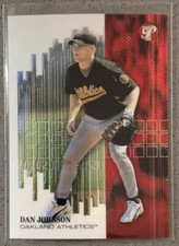 2002 Topps Pristine Baseball #182 Dan Johnson /1999 Rookie RC Card Athletics