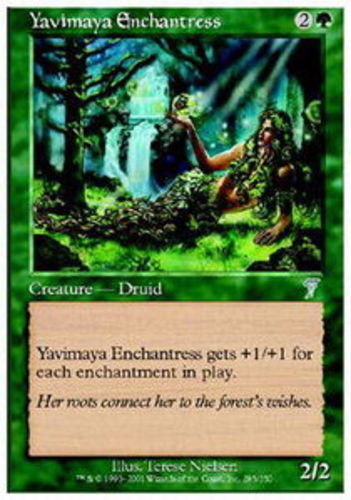 Yavimaya Enchantress - Foil 7th Edition Lightly Played, English - MTG