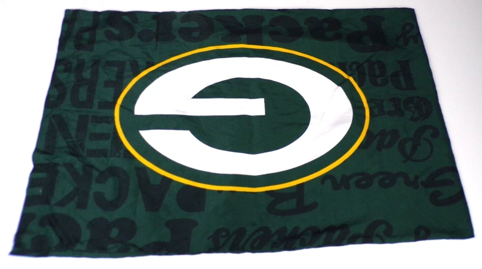 Funda de almohada estampada Northwest NFL Green Bay Packers 19 1/2 x 30 logotipos de fondo Foto 2 de 4