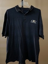 Notre Dame Irish Men's Striped Polo Shirt  Navy Blue NO SIZE TAG Measures XL