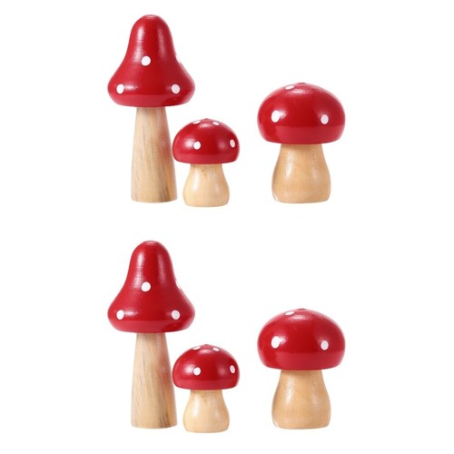 CGEAMDY 7er Set Leuchtende Mini Pilze - Harz Auto Deko Für Armaturenbrett & Innenraum