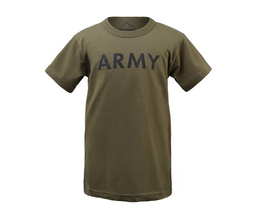 Boys Girls Kids Teens Army Military Training Scout Camp Outdoor Camo T-Shirt Tee - Picture 18 of 19
