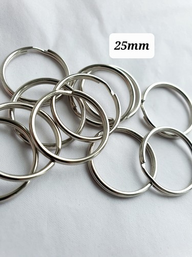 Keyring Split Rings Silver Small Large Key Ring 15 20 25 30 42 Jewellery Making - 第 8/12 張圖片