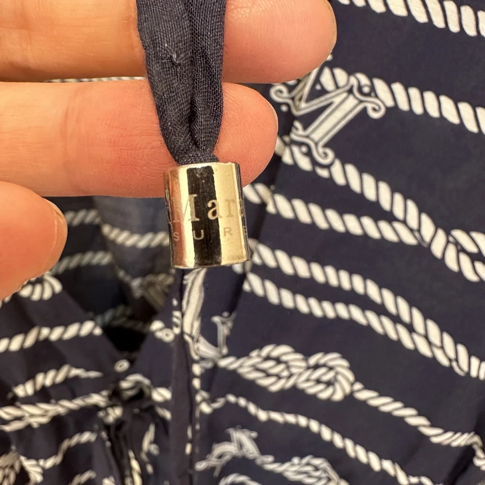 Vestido de encubrimiento de algodón con corte de etiqueta con logotipo de ocio MaxMara US6 IT40 ropa de playa verano Foto 4 de 4