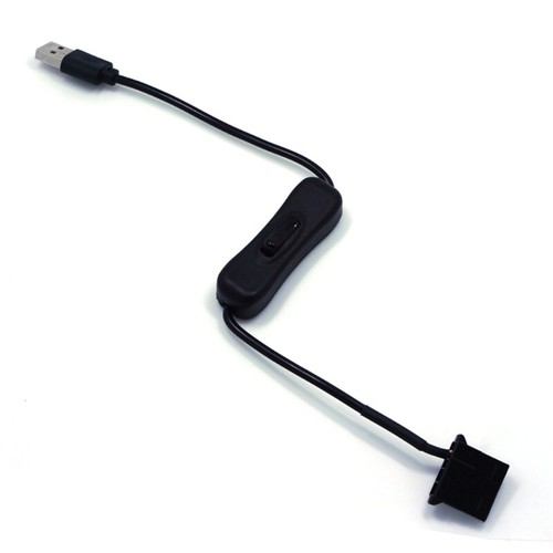 USB to 3/4-Pin 5V PWM CPU for Case Fan Connector USB to 3Pin/4Pin with ON/Off To - Afbeelding 7 van 8