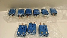 LOT OF (9) NEW OLD STOCK! MARLIN BLUE THERMOCOUPLE/RTD CONNECTORS 3869K27/1064S