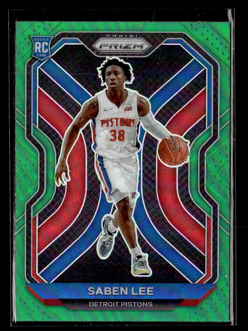 2020-21 Panini Prizm #261 Saben Lee Green Ice Prizms RC