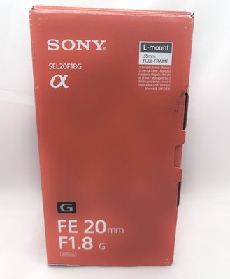 Sony SEL20F18G - Full Frame Lens FE 20mm F1.8 G - NEW