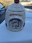 Vintage 2005 Coca-Cola Ceramic Igloo Cookie Jar W/ Polar Bears “Serve Ice Cold”