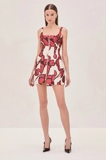 Alexis Clare Mini Dress Rust Petal Size M BNWT