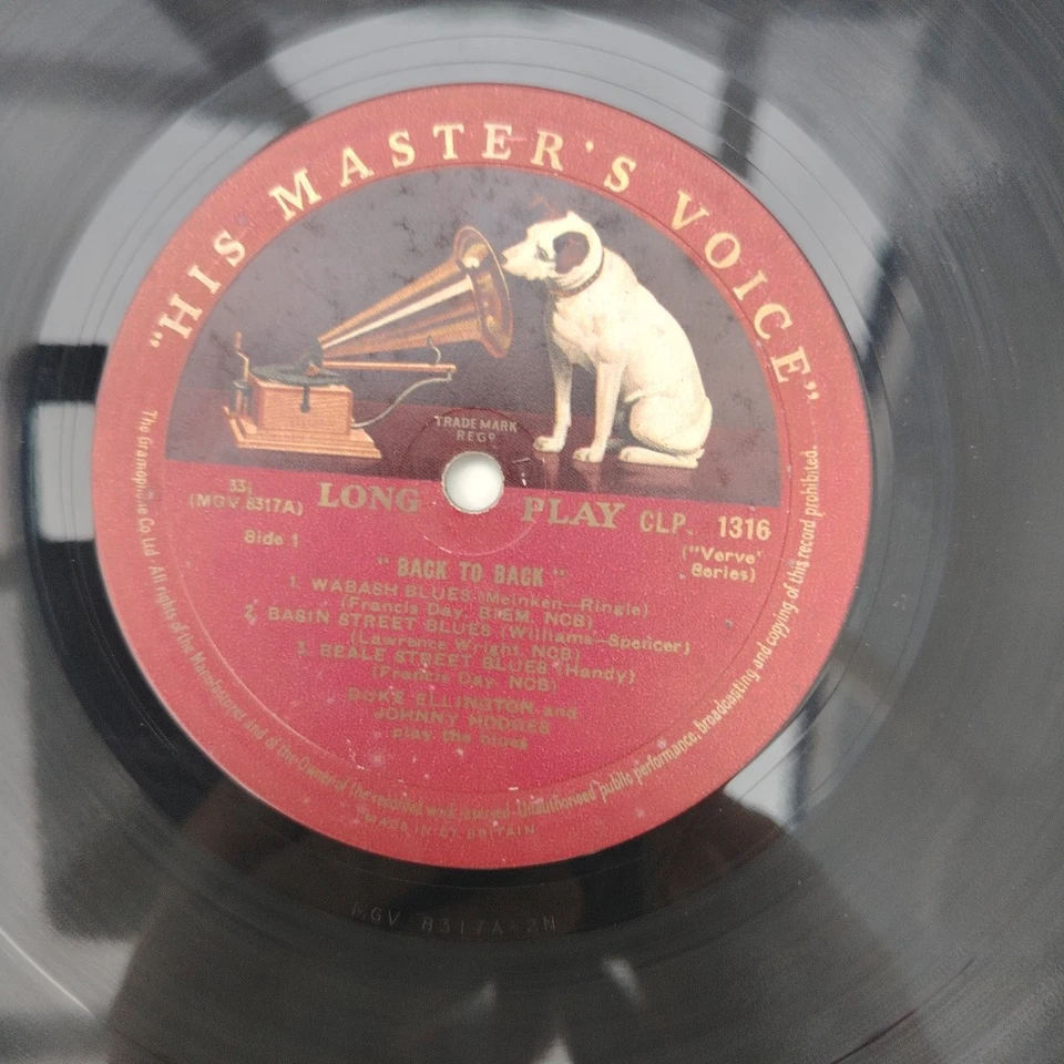 DUKE ELLINGTON / JOHNNY HODGES - BACK TO BACK - UK MONO HMV LP - CLP1316 - Image 3 of 4