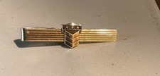Vintage Standard Oil California Chevron 14k Gold Award Tie Bar; 15 Years 3 Stars