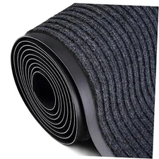  Brush Step Entrance Mat Commercial Grade Door Floor Mat 3x10ft Tough Dark Grey