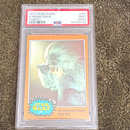1977 Topps Star Wars #281 A monstrous thirst! — PSA 9 (MC)