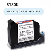 3pcs 12.7mm Solvent Ink Cartridge Fast Dry Oil-Based for Handheld TIJ Printer
